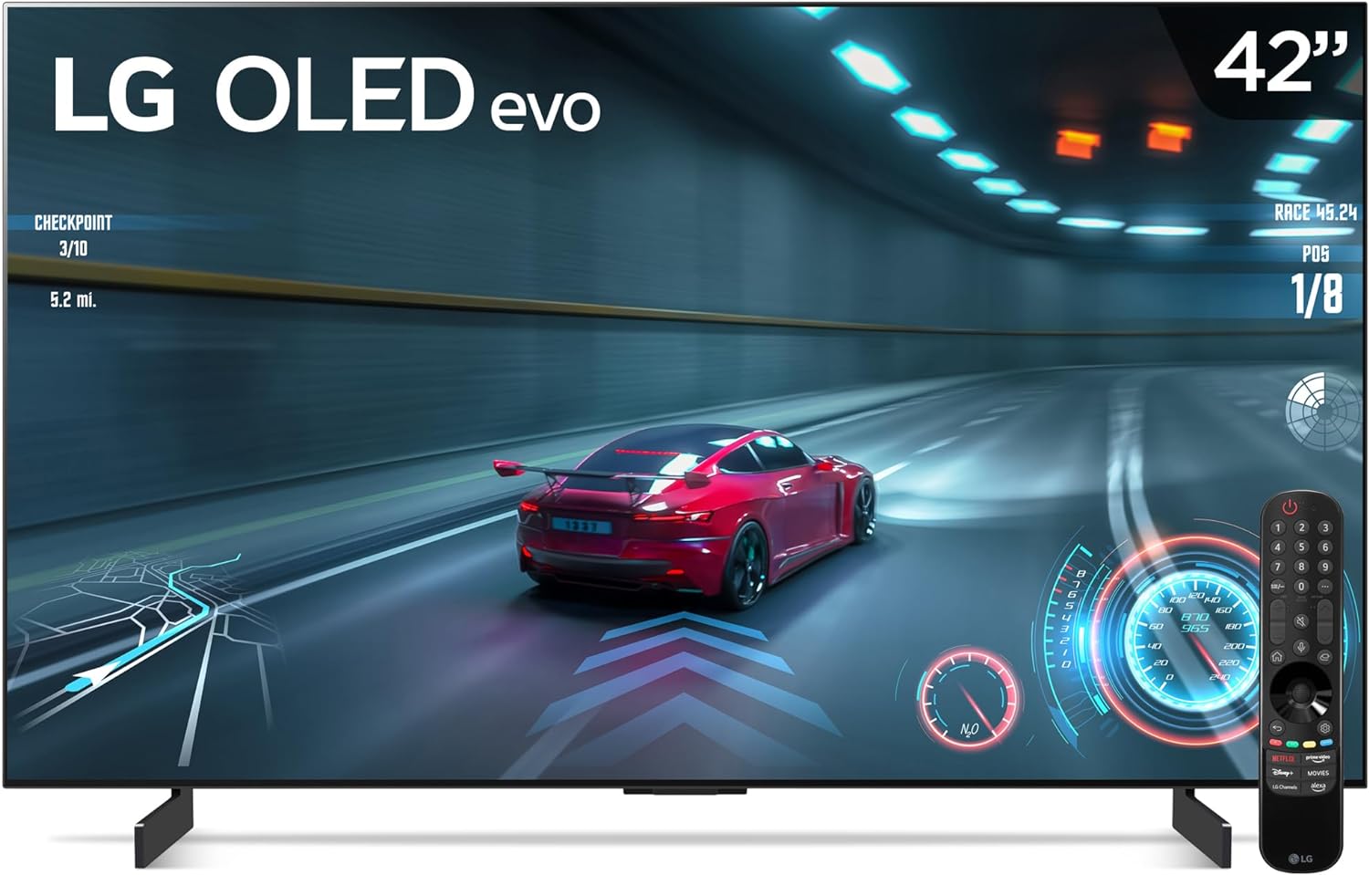 LG Pantalla OLED EVO 55 Pulgadas 4K Smart TV 2024 ThinQ AI OLED55C4PSA