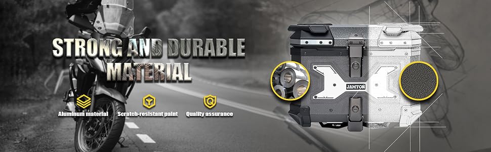 Funda superior universal de 45 L para motocicleta, con bloqueo antirrobo y funci&oacute;n de extracci&oacute;n r&aacute;pida