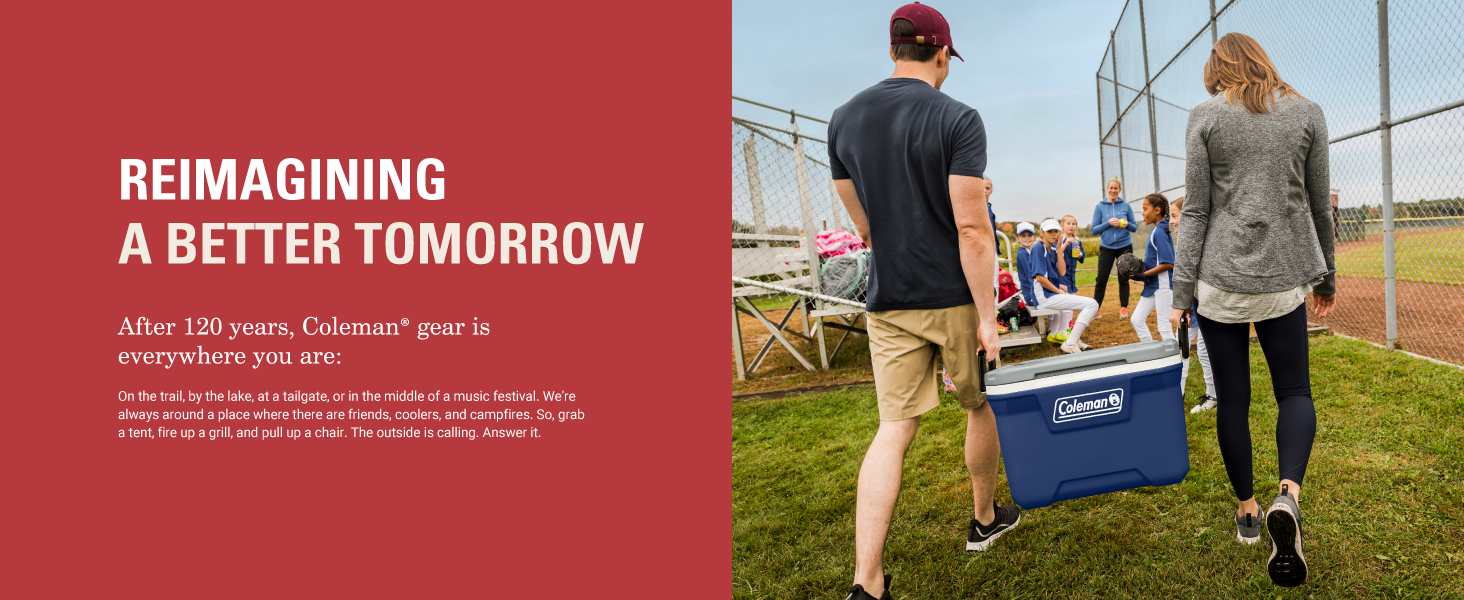 reimagine mejor ma&ntilde;ana eco tierra planeta padres familia amigos f&uacute;tbol ni&ntilde;os equipo puerta trasera campamento