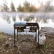 Cocina doble quemador mejor camping coleman stansport campamento cocina al aire libre explorador 2x 3x cocina cocina
