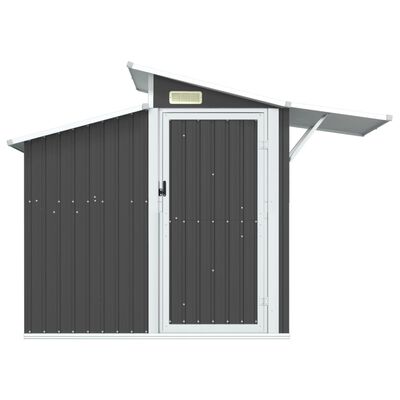 Cobertizo de jardín verde 270x130x208,5 cm acero galvanizado