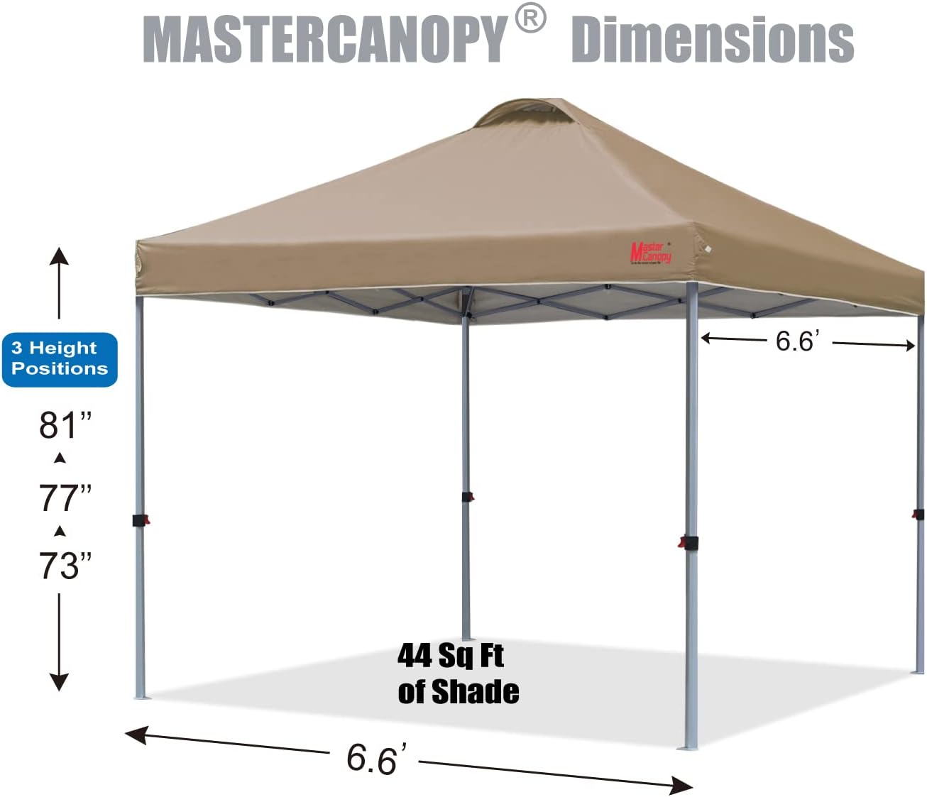 MASTERCANOPY - Tienda de campaña emergente Duradera con Bolsa Enrollable