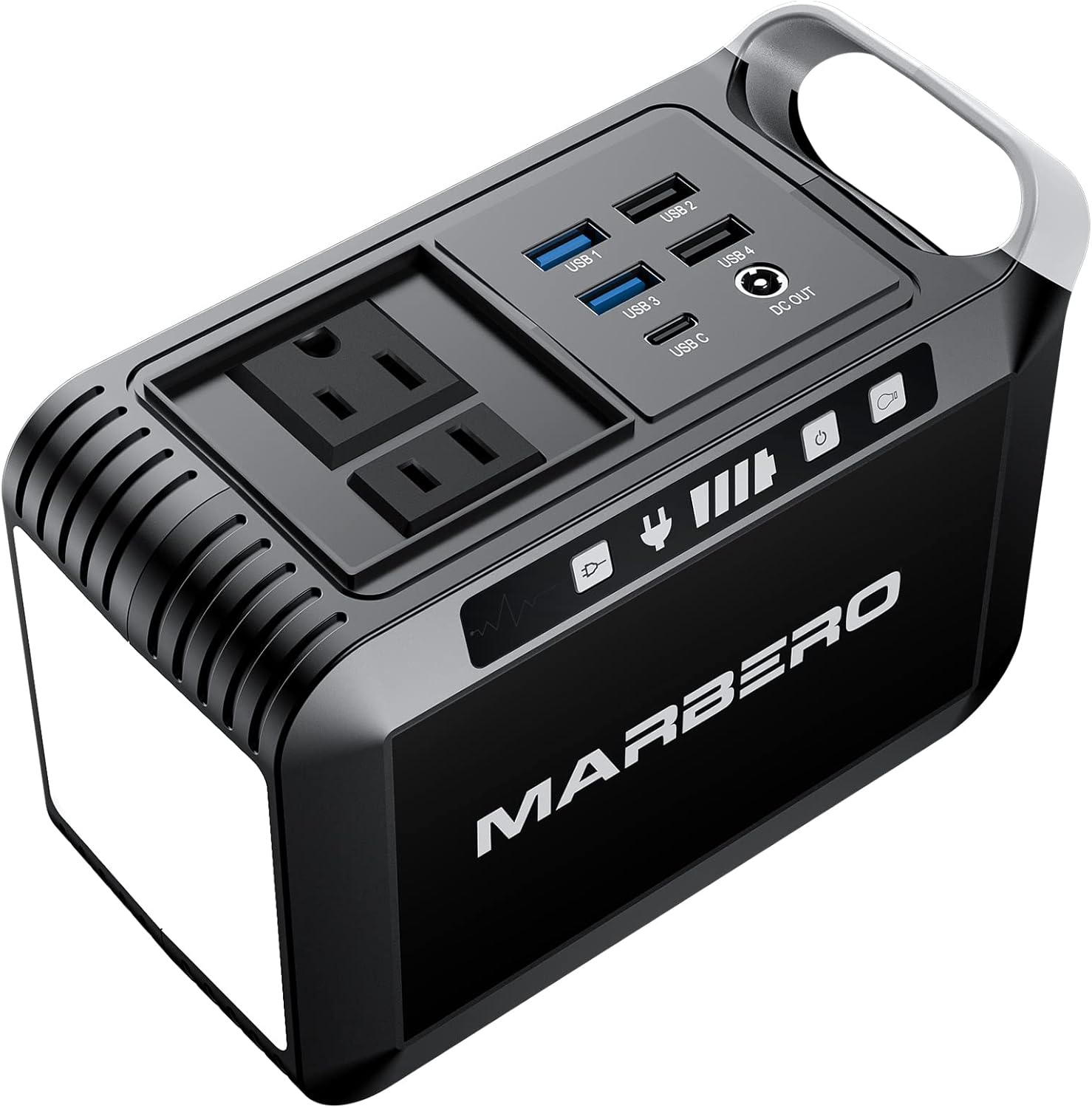 MARBERO Banco de energía portátil con toma de CA, banco de batería portátil de 120 W/110 V, cargador de 24000 mAh, fuente de alimentación con toma de CA, estación de energía para acampar al aire