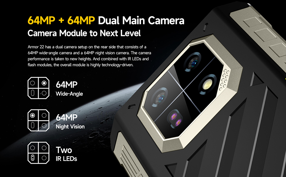 64MP dual camera