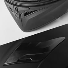ILM Casco modular de cara completa con visera doble abatible para motocicleta con 6 colores LED de luz segura