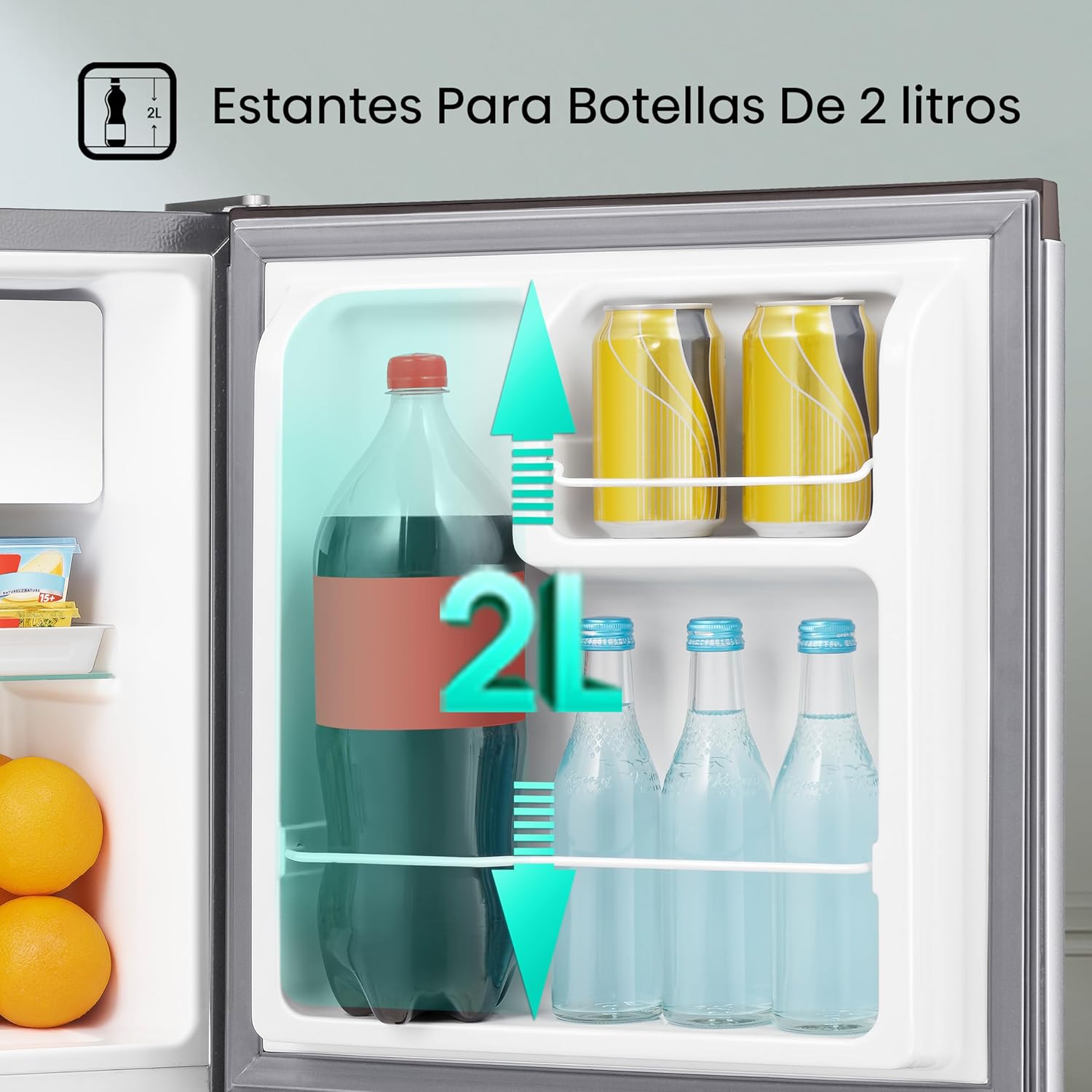 Hisense RR16D6AGX1 Frigobar 1.6 p3 Color Silver Nueva plataforma 2022