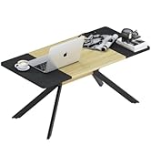 FurnitureR Mesa de Centro Rectangular, Mesa de Centro de 100 cm con Diseño de Color en Contraste,...