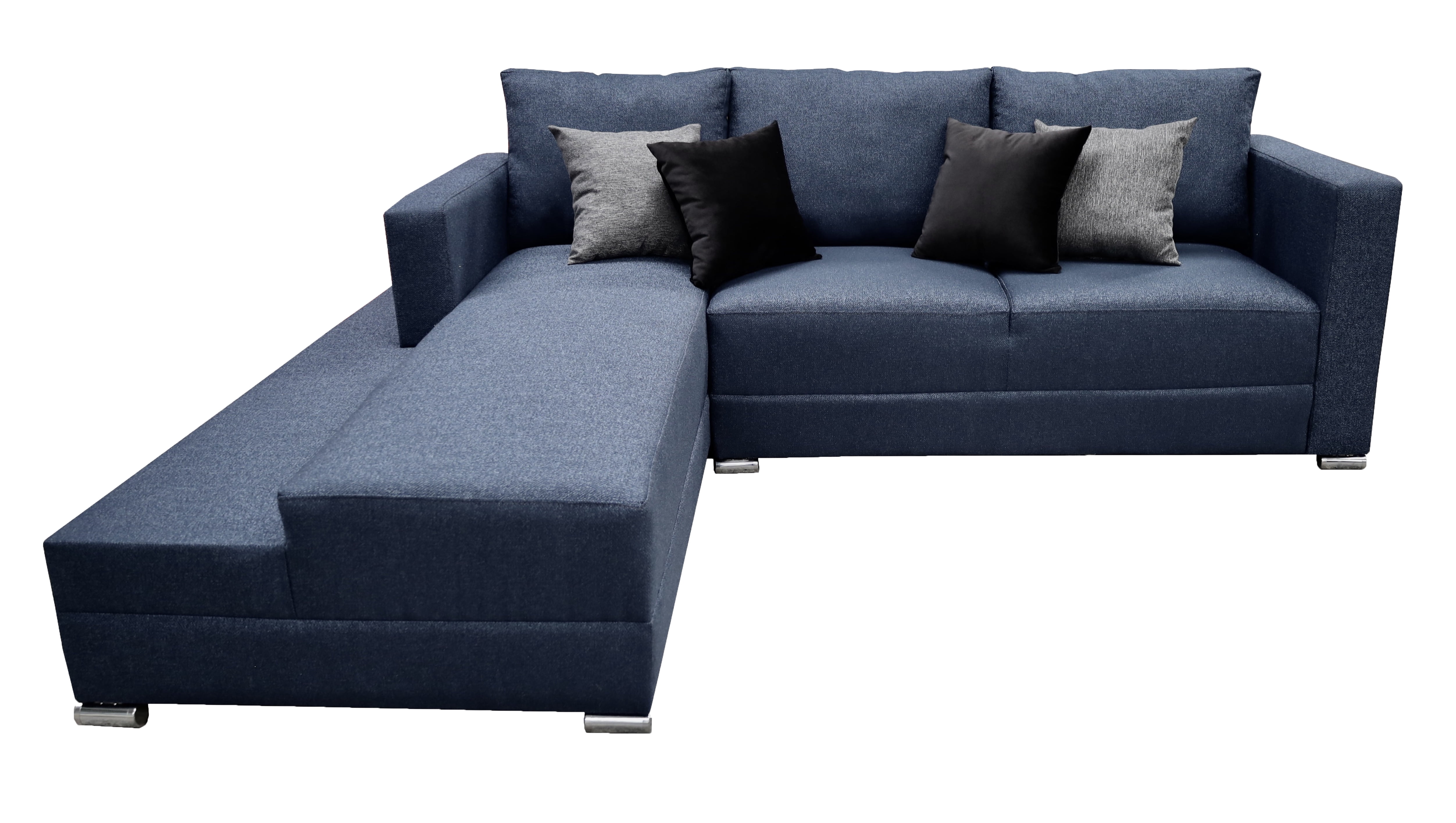 Sala esquinera en U El Bazar Store modelo Corbel gris oxford 4 salas en 1