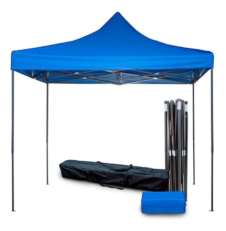Toldo Carpa Impermeable Plegable Acero 2x2 M Bolsa