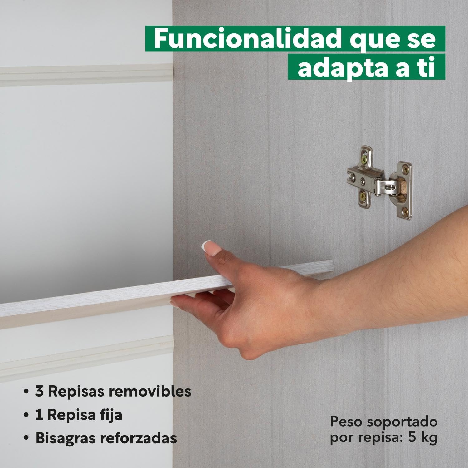 Kingshouse | Ropero De 6 Puertas con 2 Cajones – Color Café – Barra para Colgar – Estructura MDP – Mueble Organizador De Ropa – Armario para Casa, Recámara y Hogar