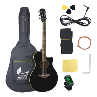 Guitarra Electroacústica 41 Pulgadas Diestros Kit Accesorios