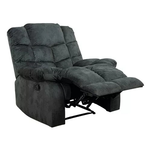 Sillón Reposet Reclinable De Tela Manual Moderno Ethan