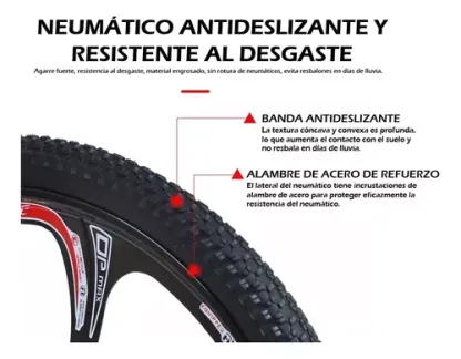 Mountain Bike Lagom Macce Mtb-058 R26 21v Bicicletas Montañas Doble Suspensión Disco Mecánico Color Negro Rojo