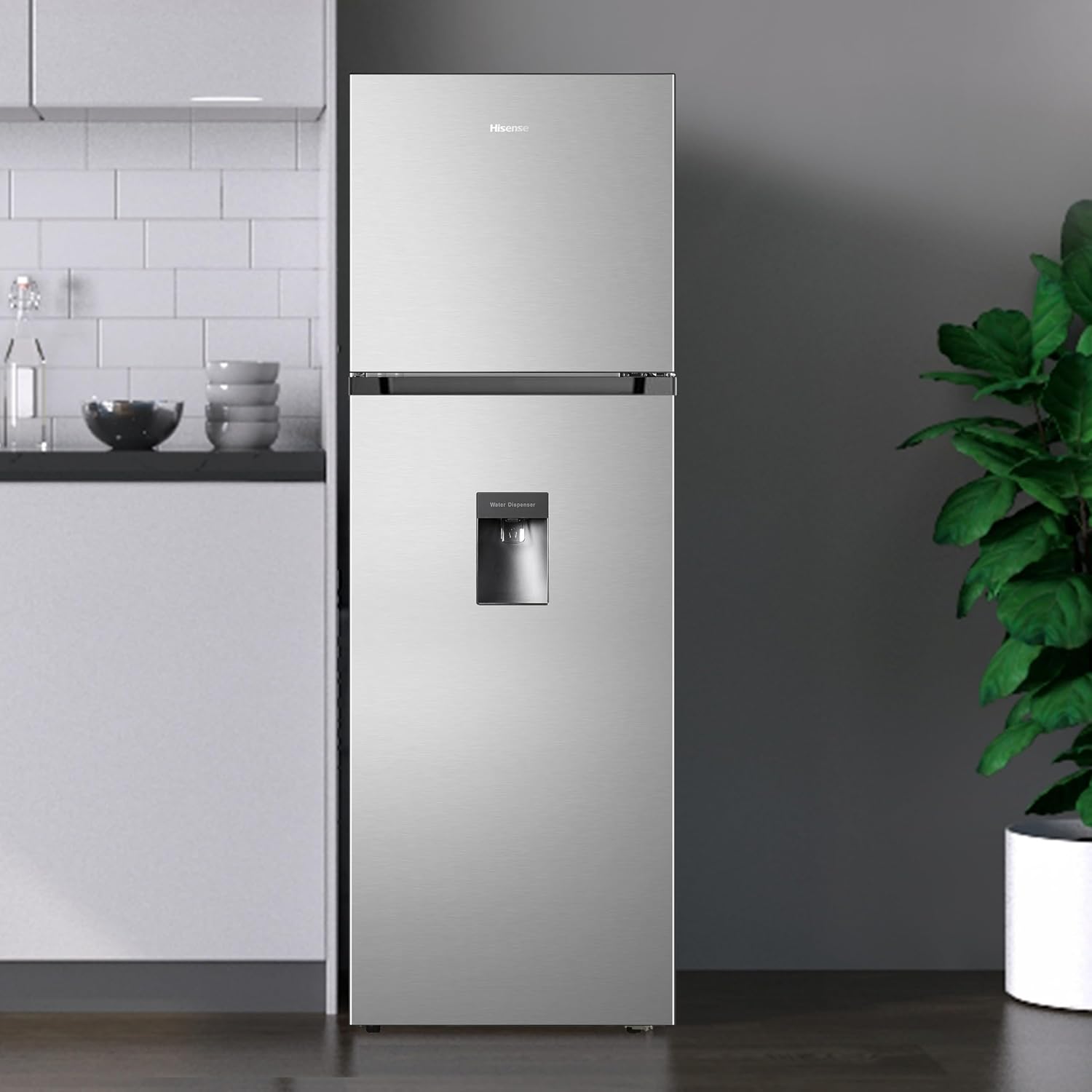 Refrigerador Top Mount Hisense 9 Pies Cúbicos Tecnología No Frost RT90N6WKX2