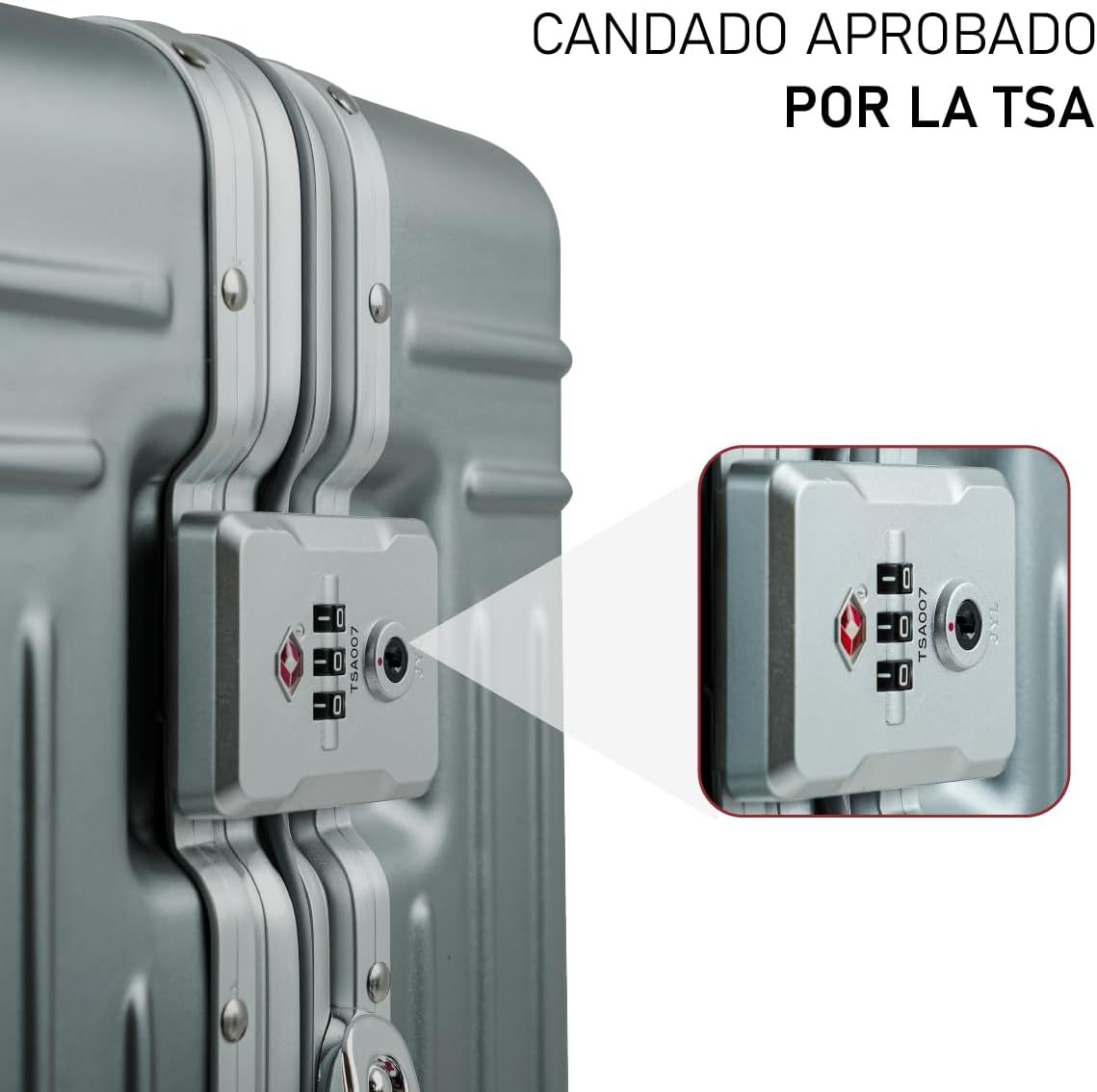 Set de 2 Maletas Premium 20 y 26 Pulgadas Equipaje de mano Con Candado TSA Compartimiento Para Laptop USB Ruedas Giratorias (Rojo)-#17011001901303020502#