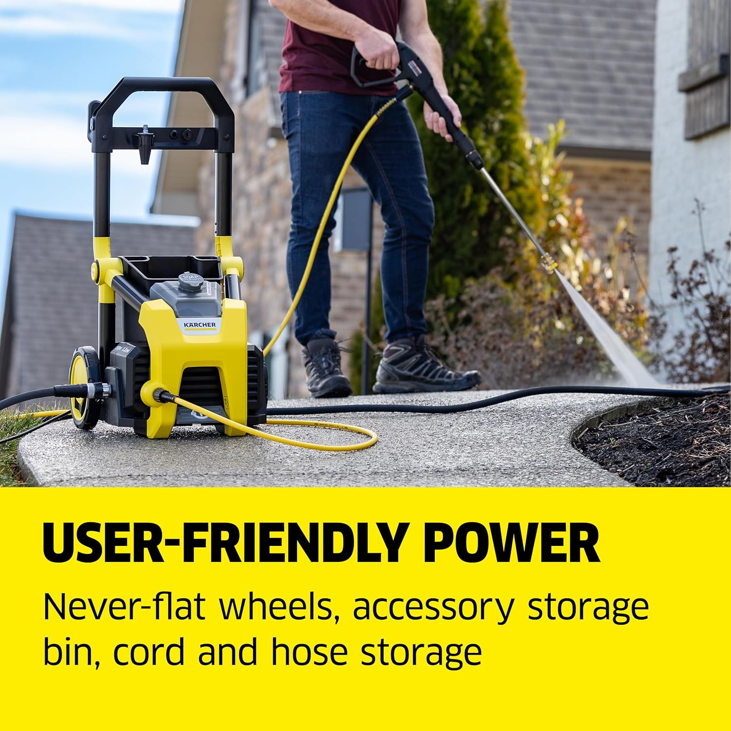 Karcher - Máquina limpiadora eléctrica a presión, K1700, Amarillo