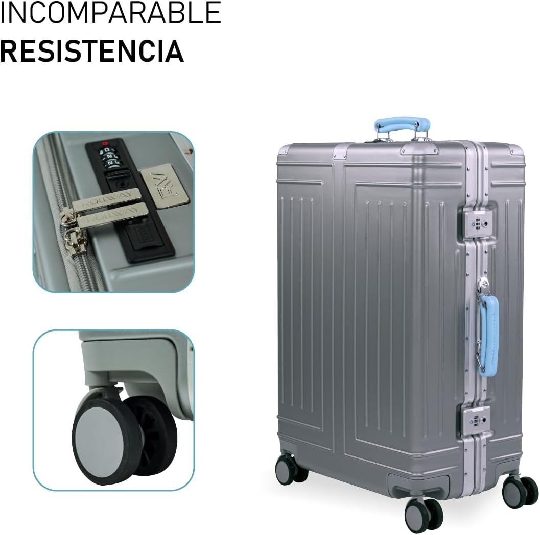 Set de 2 Maletas Premium 20 y 26 Pulgadas Equipaje de mano Con Candado TSA Compartimiento Para Laptop USB Ruedas Giratorias (Rojo)-#17011001901303020502#