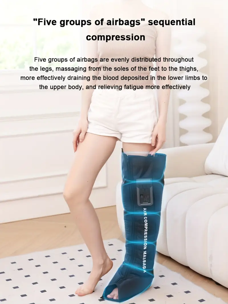 Masajeador de Piernas Recargable por USB   con Envoltura de 360&deg; y Presi&oacute;n de   3D -       en 30  ,         una Reducci&oacute;n   de la   detalles 1