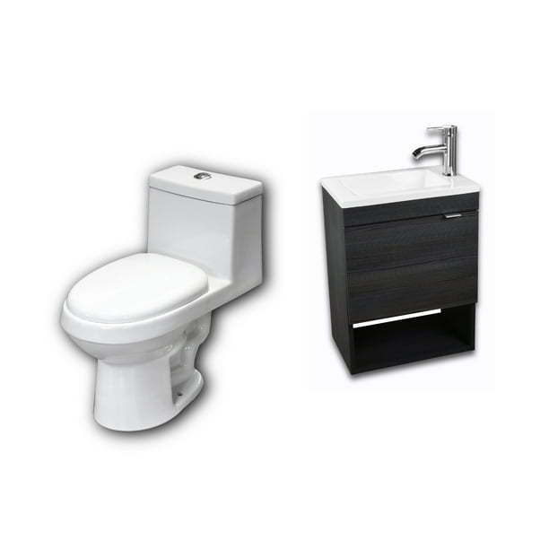 Esatto® Mueble De Baño Bleu Completos Y Sanitario Espejo Gratis ESATTO Paquete completo de mueble para baño