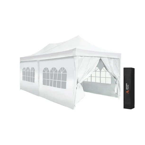 Toldo con paredes Carpa plegable retráctil 3x6 m para jardín eventos Armored Travel Reforzado + maleta