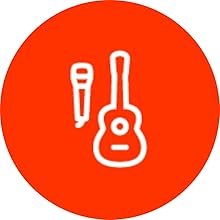 PartyBox, micr&oacute;fono, guitarra