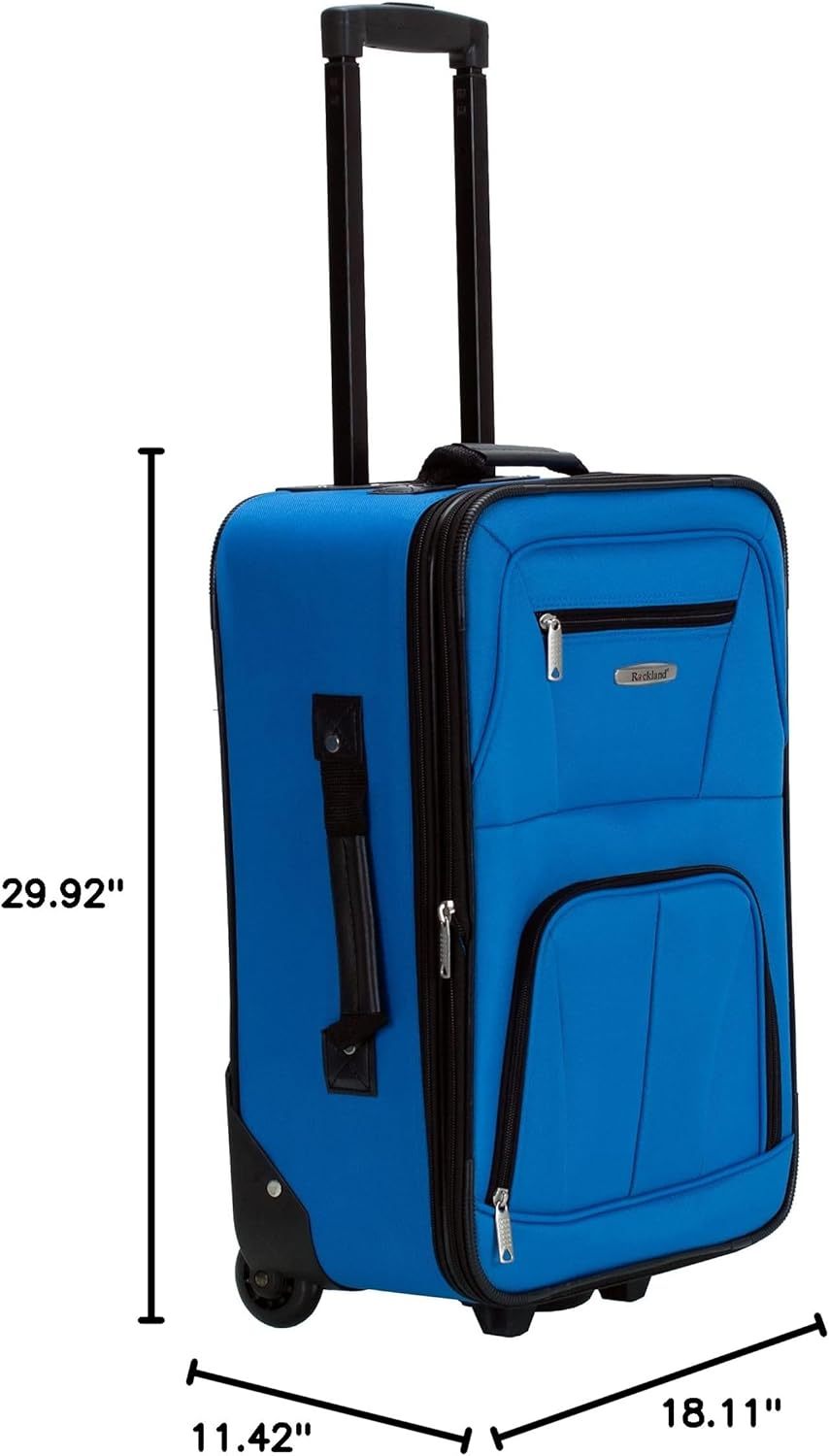 Rockland F32-charcoal, Juego De Equipaje, Carbón, Una Talla