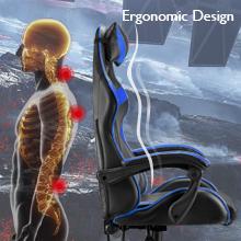 Silla de juego de diseño ergonómico