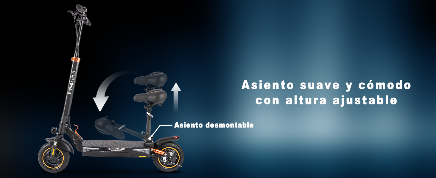 El asiento se puede instalar y desmontar según sea necesario