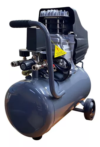 Compresor De Aire 25lts Power Hunt 2.5hp Doble Salida Y Kit