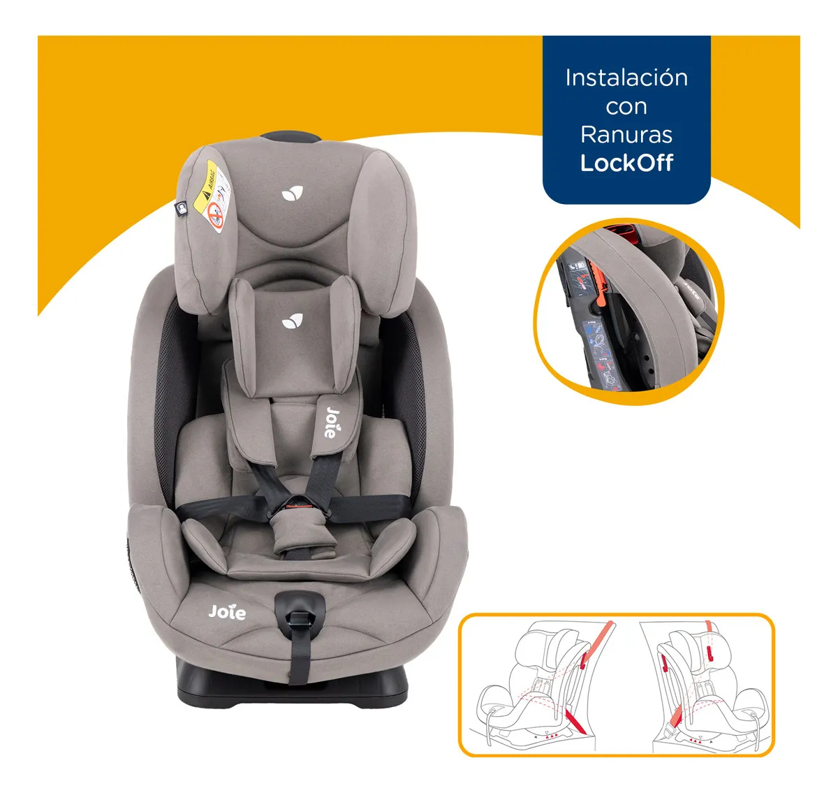 Imagen 2 de 6 de Autoasiento Joie Silla Auto Stages Gris