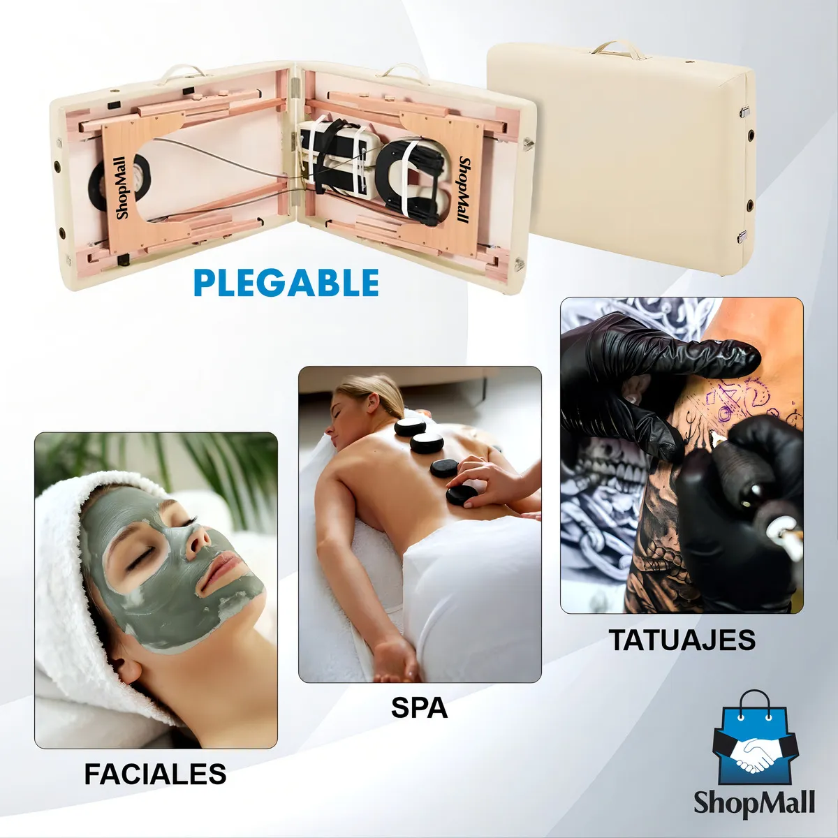 Camilla portátil spa de madera ShopMall Cama 011