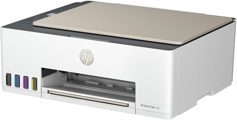 HP Impresora Multifuncional Smart Tank 585, Tinta Continua, Color, Wi-Fi, Dúplex (Doble Cara) Manual, Impresión Desde Smart App, hasta 2 años de Garantía* (1F3Y4A)