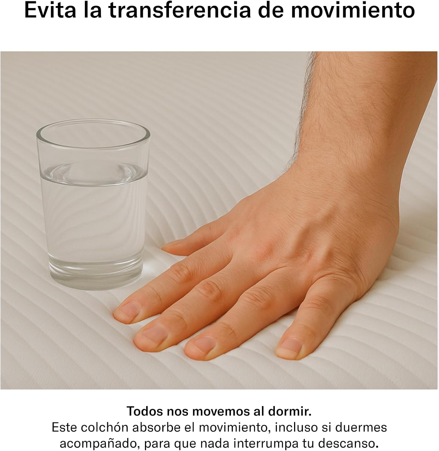 Luuna Blue Colchón Queen Size, Colchón Memory Foam, 24cm de Altura, Firmeza Media, Colchones en Caja, 3 Capas de Espuma de Alta Densidad, Colchón Fresco