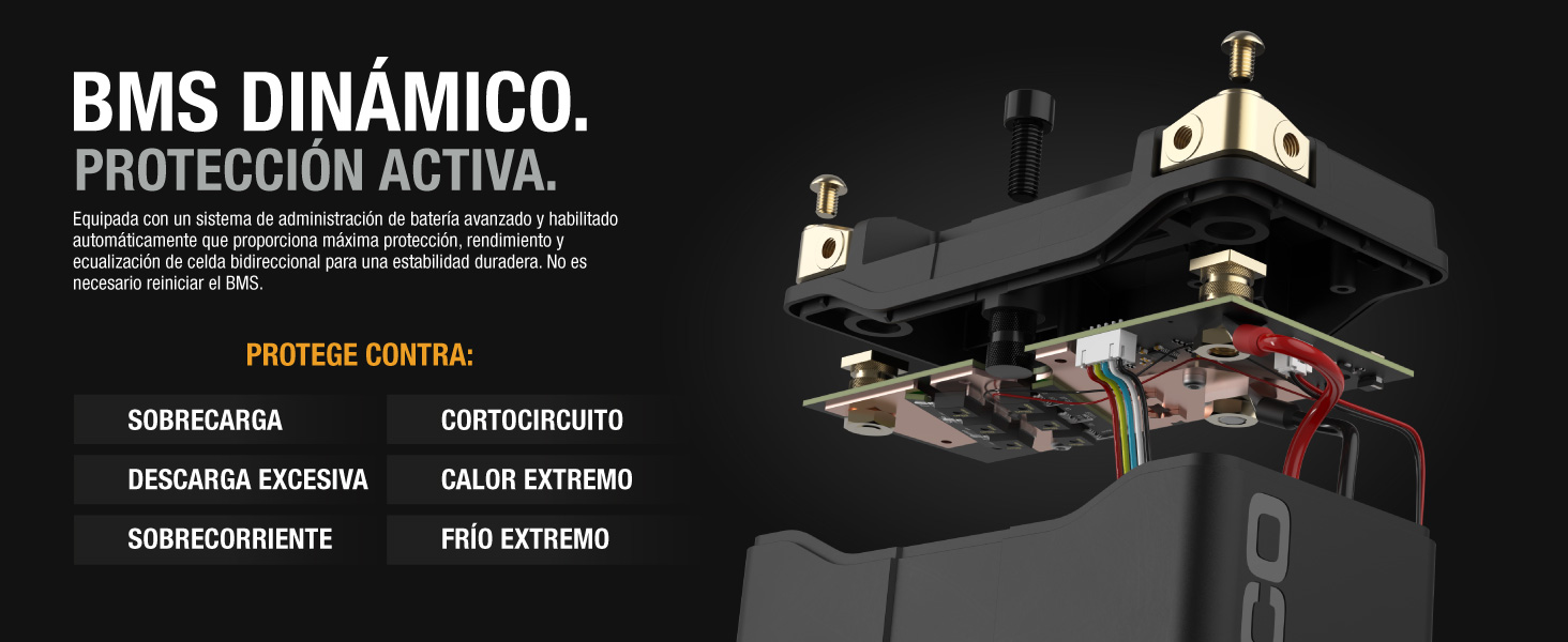 Lithium NLP20, Grupo 20, 600A Litio Powersports Batería, 12V 7Ah Batería de Moto con BMS Dinámico