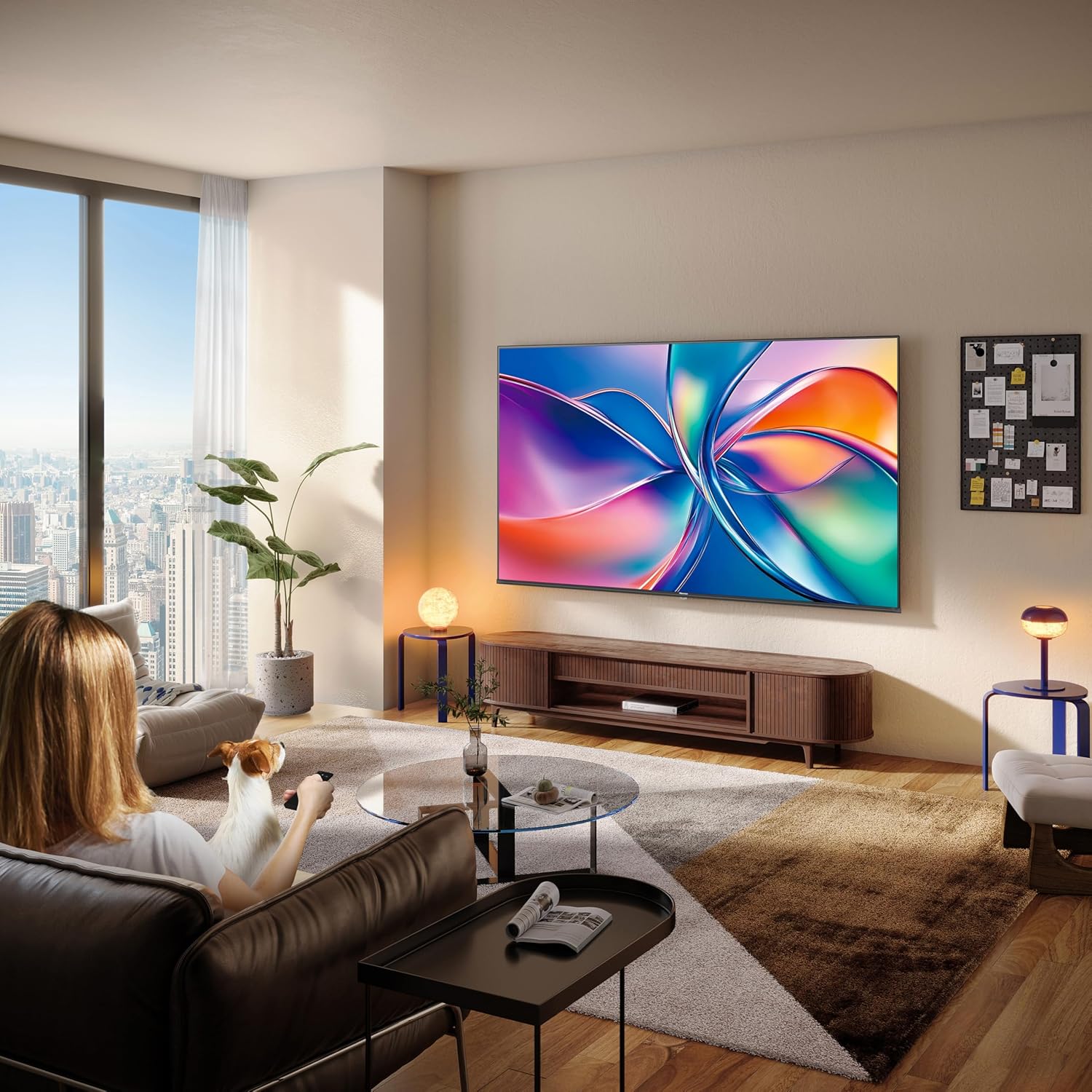 Hisense Television QD6QFM (Modelo 2025) Pantalla 43 Pulgadas,QLED Smart Fire TV UHD 4K,Control Remoto por Voz con Alexa,Escalado AI a 4K,Dolby Vision Atmos, Modo de Juego Plus