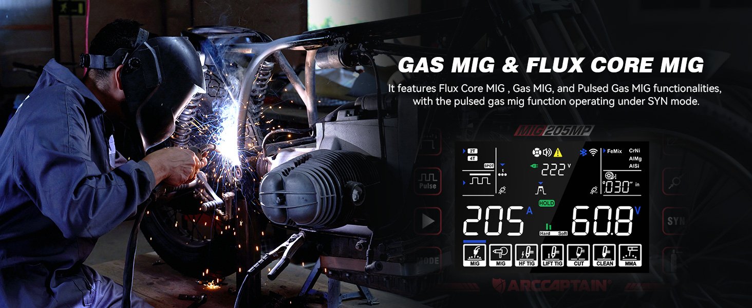 flux core welder, gas mig