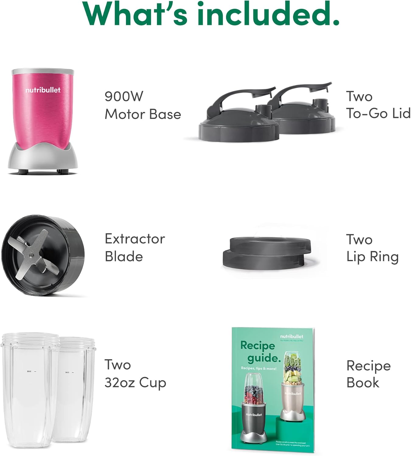 NutriBullet NB9-1301W Pro 13 Pcs White, 900W