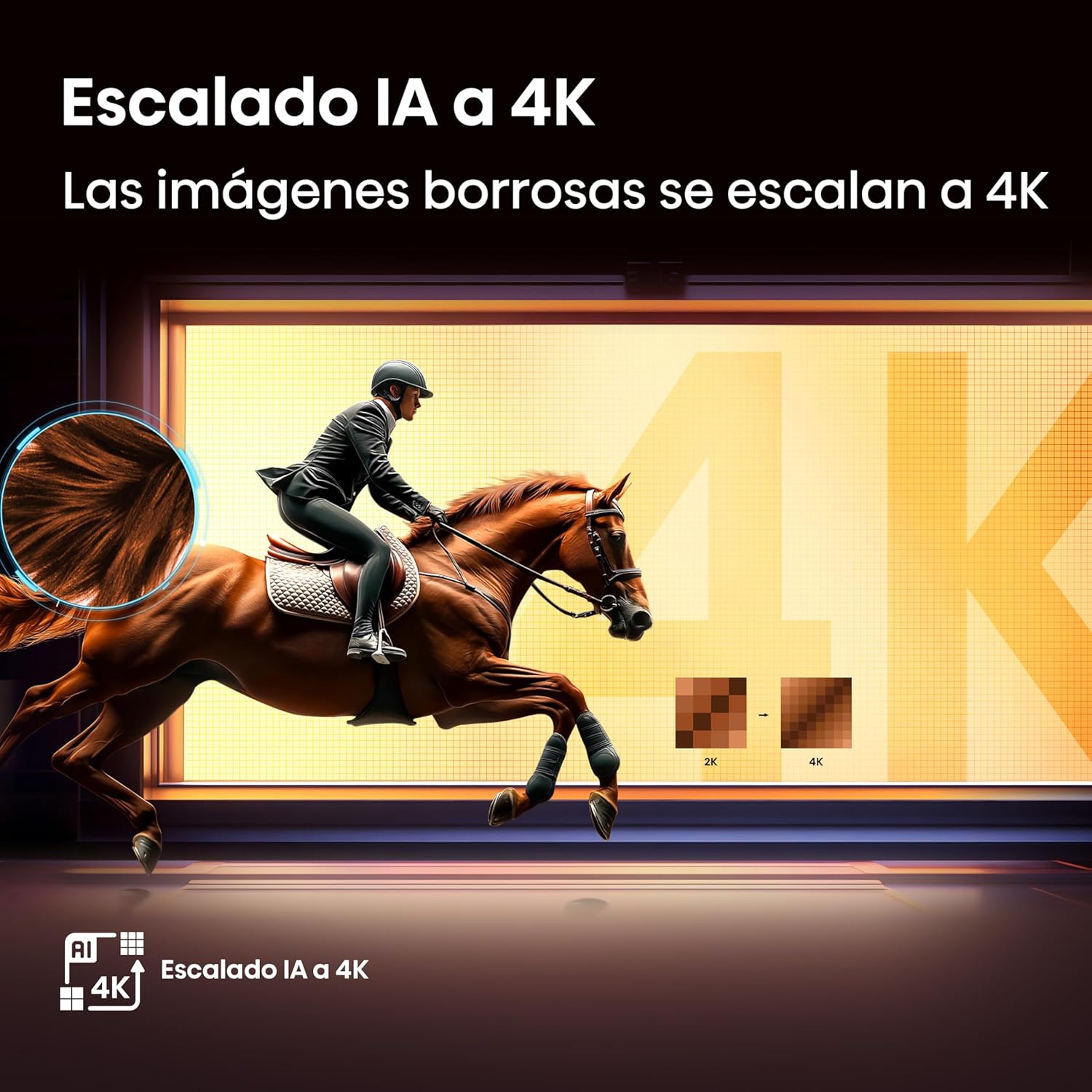 Hisense Television QD6QFM (Modelo 2025) Pantalla 43 Pulgadas,QLED Smart Fire TV UHD 4K,Control Remoto por Voz con Alexa,Escalado AI a 4K,Dolby Vision Atmos, Modo de Juego Plus