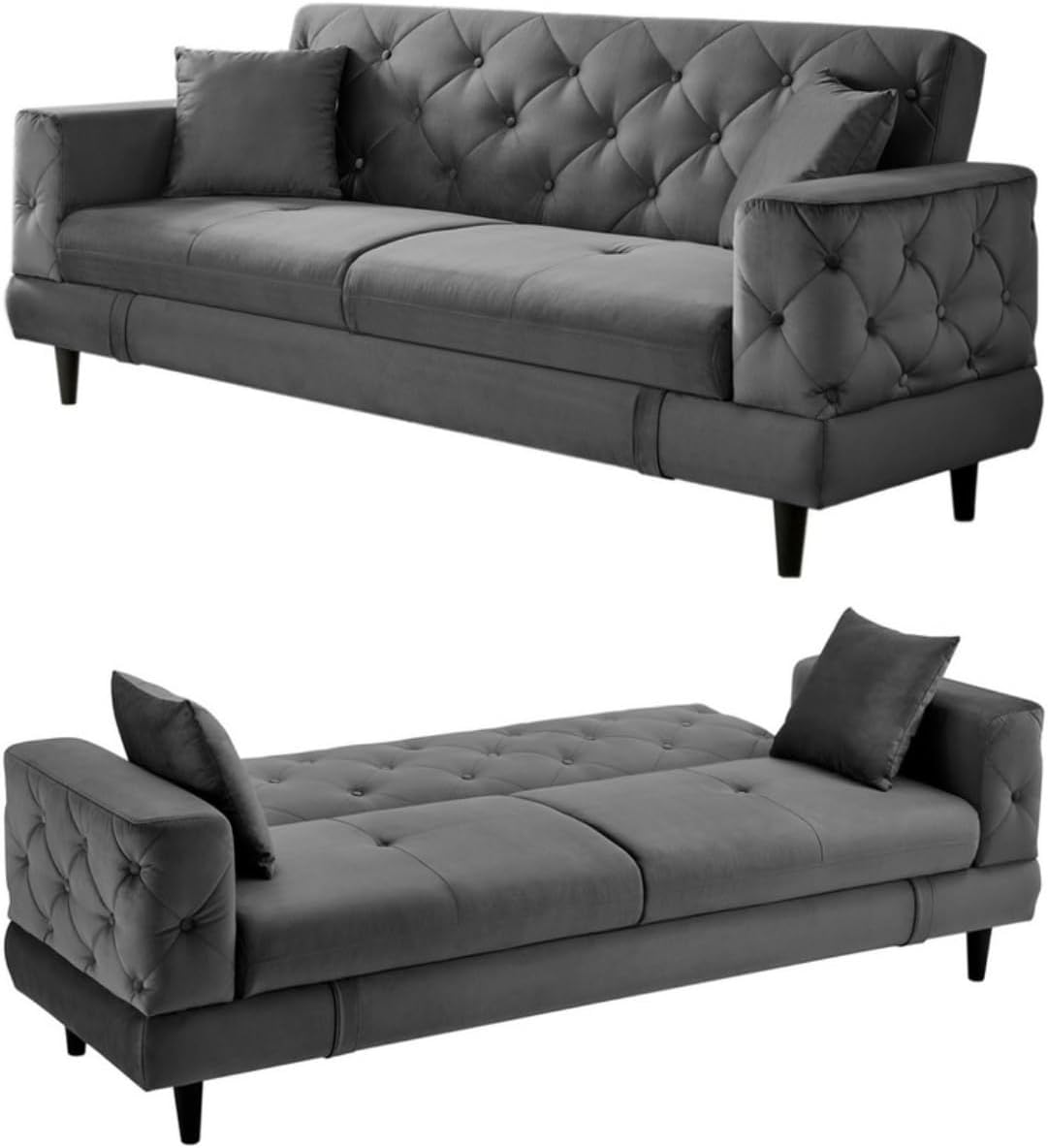 EKE Sofácama Sofa Cama Futón Sillón Sala Reclinable Moderno Minimalista Fresco Duradero Calidad Cojines