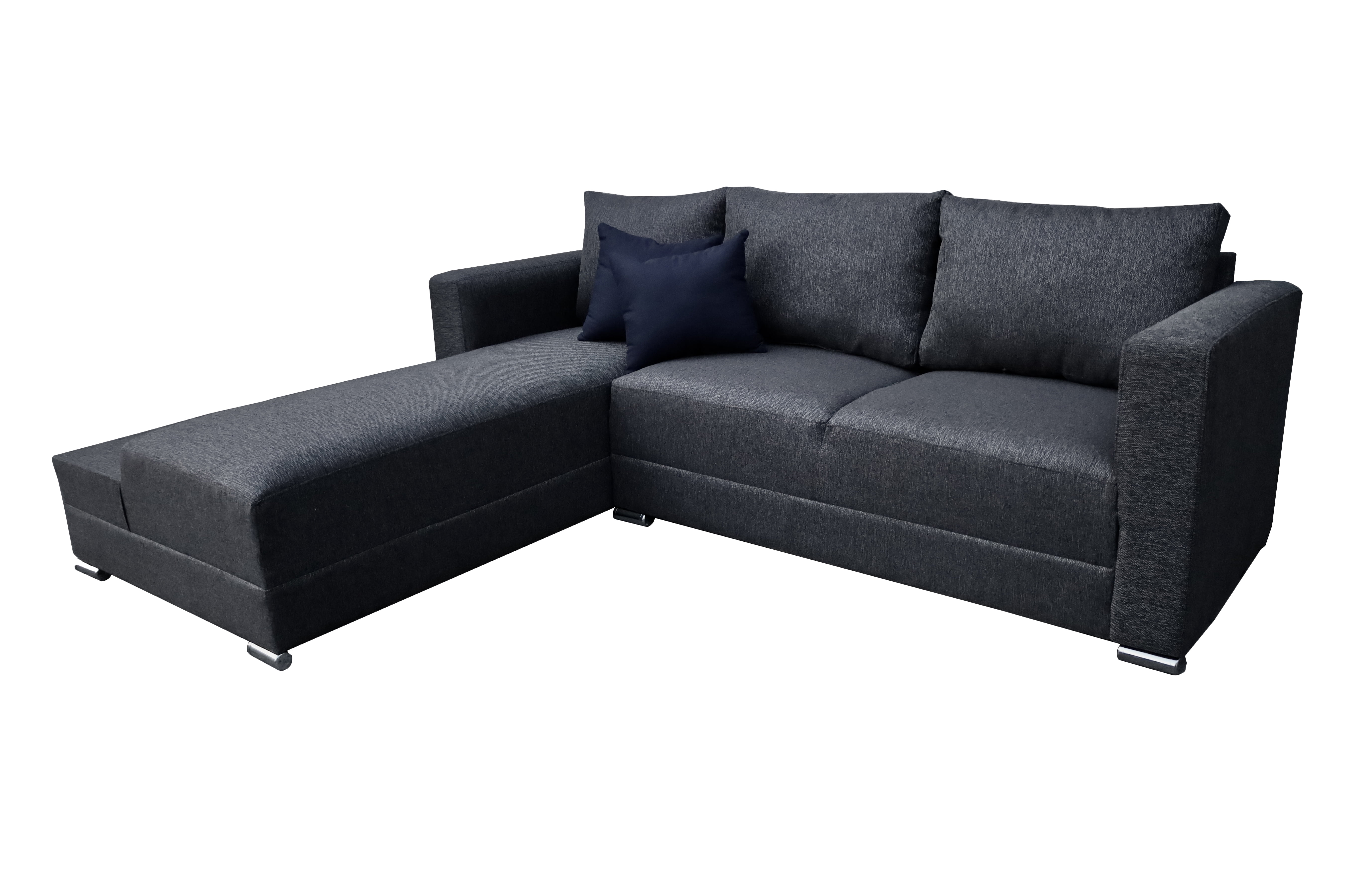 Sala esquinera en U El Bazar Store modelo Corbel gris oxford 4 salas en 1