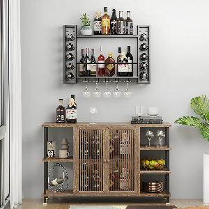 estante de vino de pared