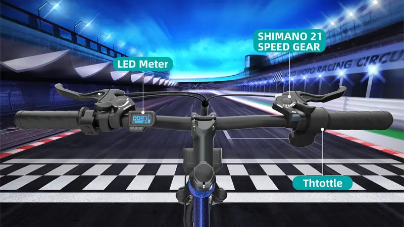   el&eacute;ctrica plegable   adultos 500W   el&eacute;ctrica de monta&ntilde;a 26   20MPH  s el&eacute;ctricas   adultos con bater&iacute;a extra&iacute;ble de 48V,   50  , 21 velocidades y   amortiguador   de    /  detalles 4