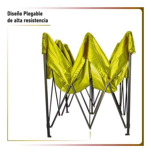 Kit Toldo Carpa 3x3 + Mesa Plegable 1.80m Jardin Exterior