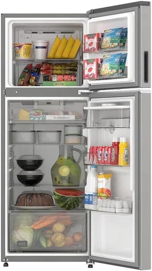 Refrigerador Whirlpool de 11 pies cúbicos Top Mount 2 puertas Gris modelo WT-1143K