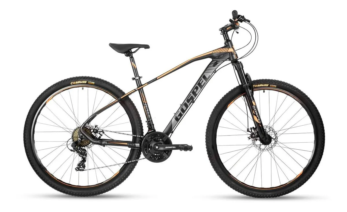 Bicicleta Montaña R29 24 Vel Suspensión Naranja Gospel Tamaño del cuadro M