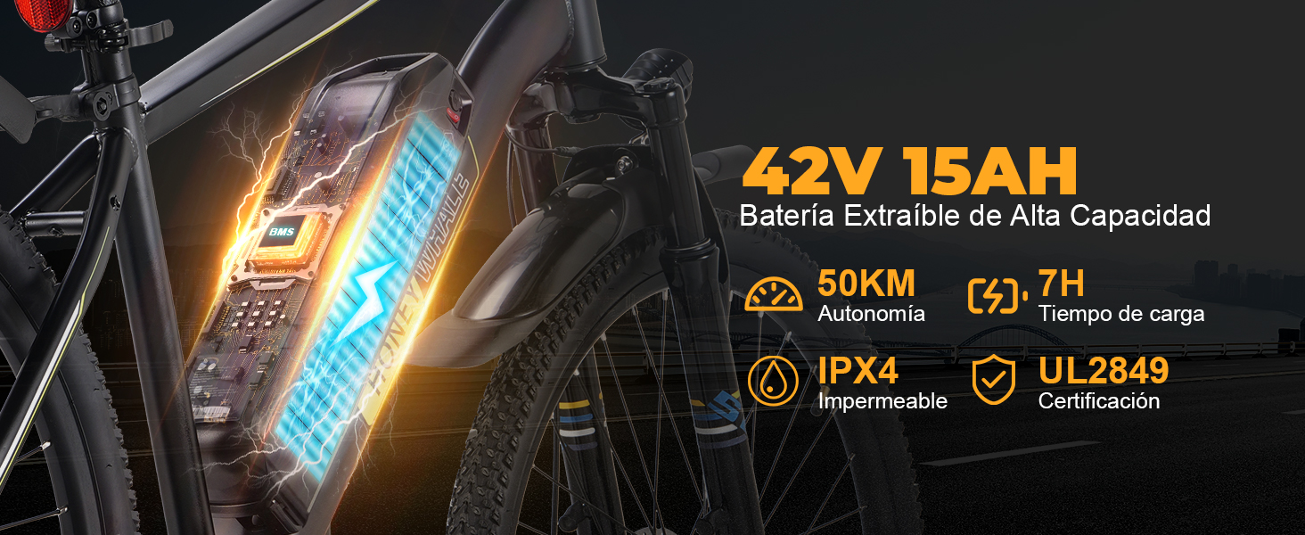 HONEYWHALE S8 Bicicleta El&eacute;ctrica para Adultos