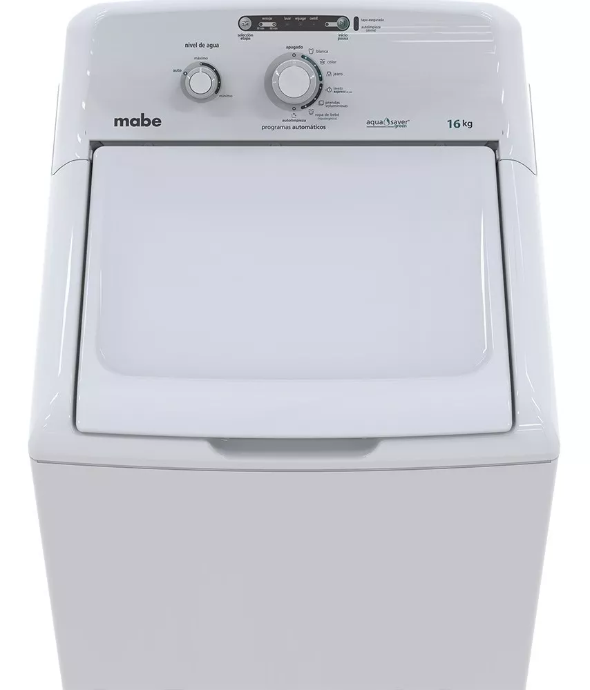 Lavadora Automática 16 Kg Blanca Mabe - Lma76112cbab0 Color Blanco