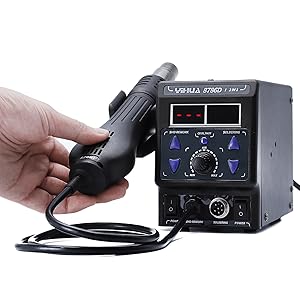modo de suspensión modo de suspensión de aire caliente de la pistola de aire caliente enfriamiento automático