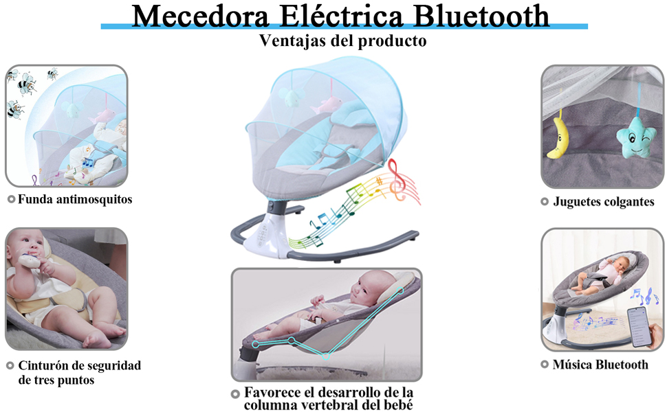 Columpio para bebés Mecedora eléctrica for bebé