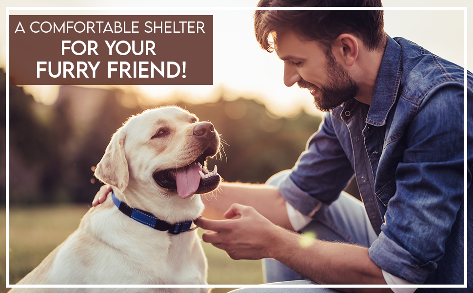 Casa de refugio impermeable de alambre soldado para mascotas 